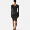 Lurex-Blend Ribbed Knit Midi Dress Lurex-Blend Ribbed Knit Midi Dress
