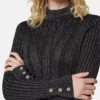 Lurex-Blend Ribbed Knit Top Lurex-Blend Ribbed Knit Top