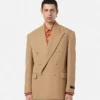Mélange Wool Double-Breasted Blazer Mélange Wool Double-Breasted Blazer