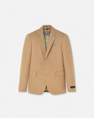M&eacute;lange Wool Single-Breasted Blazer