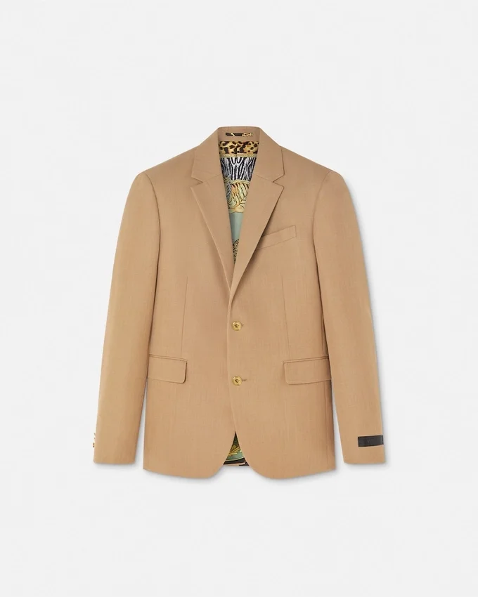 Mélange Wool Single-Breasted Blazer Mélange Wool Single-Breasted Blazer