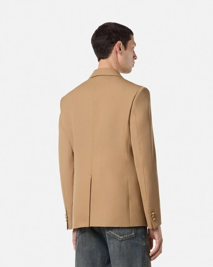 Mélange Wool Single-Breasted Blazer Mélange Wool Single-Breasted Blazer