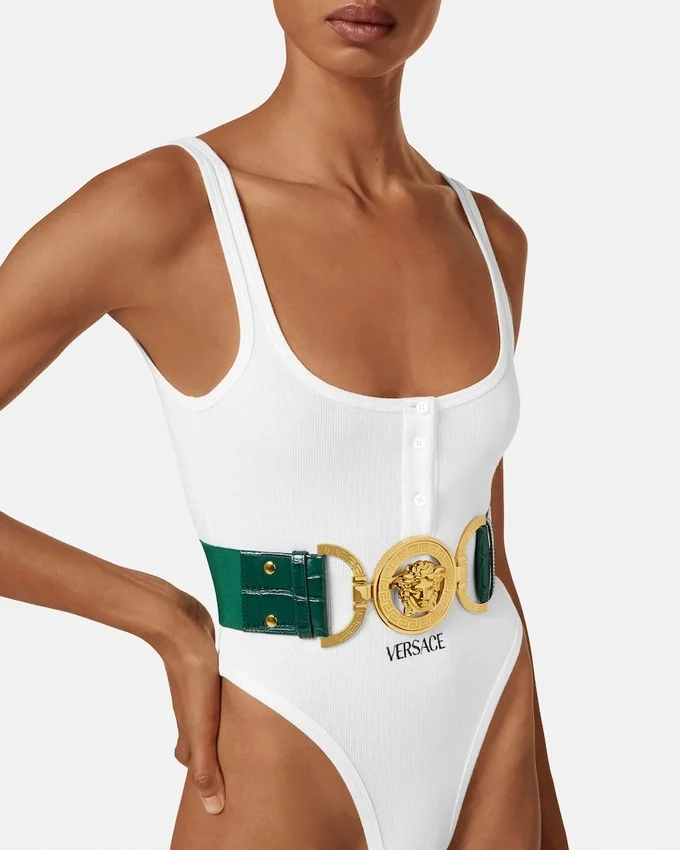 Medusa ’95 Croc-Effect Belt 6 cm Medusa ’95 Croc-Effect Belt 6 cm