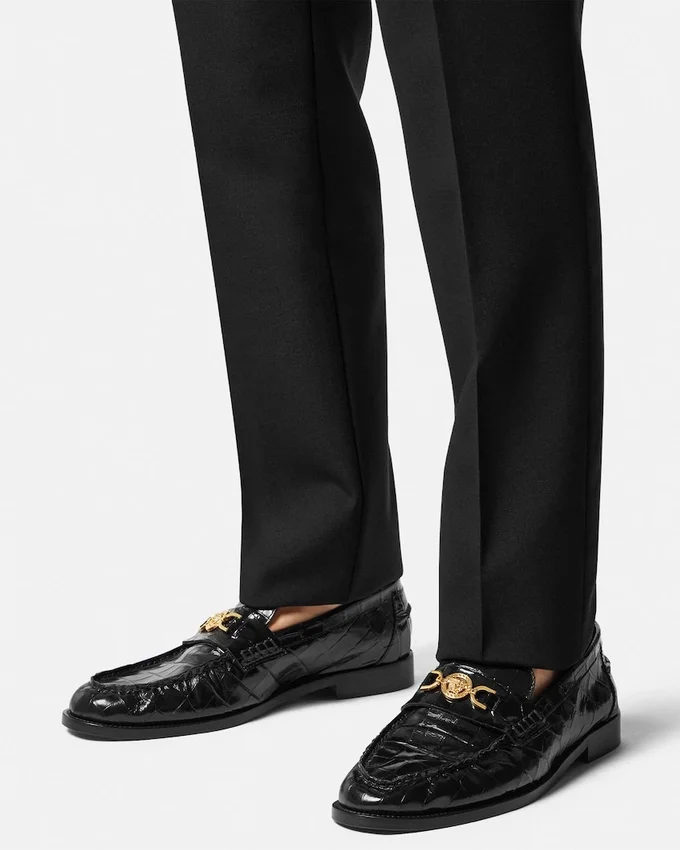 Medusa ’95 Croc-Effect Loafers Medusa ’95 Croc-Effect Loafers
