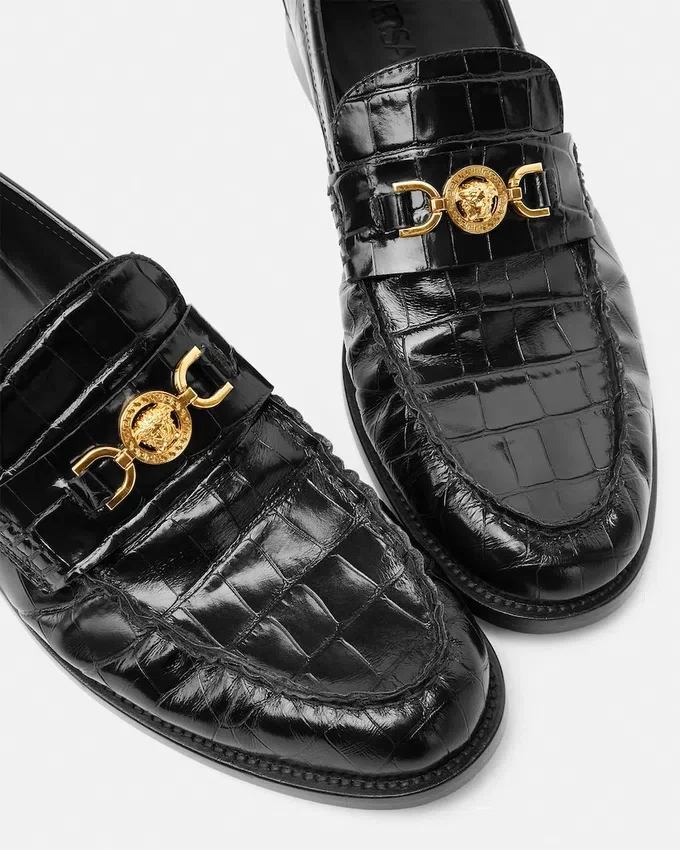 Medusa ’95 Croc-Effect Loafers Medusa ’95 Croc-Effect Loafers