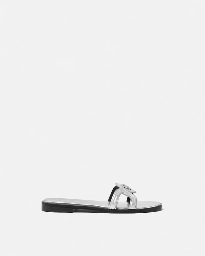 Medusa ’95 Metallic Flat Sandals Medusa ’95 Metallic Flat Sandals