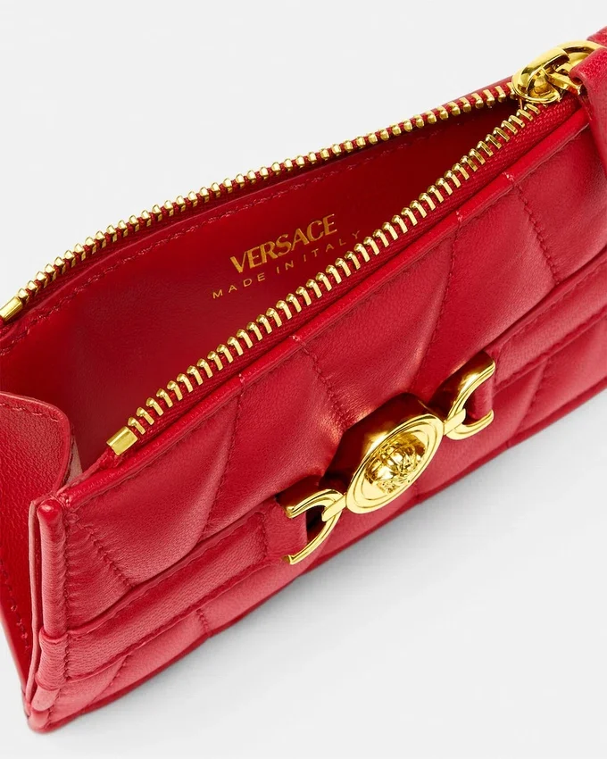 Medusa ’95 Quilted Nappa Card Holder Medusa ’95 Quilted Nappa Card Holder