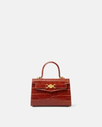 Medusa ’95 Small Croc-Effect Top-Handle