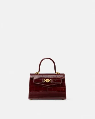 Medusa ’95 Small Croc-Effect Top-Handle