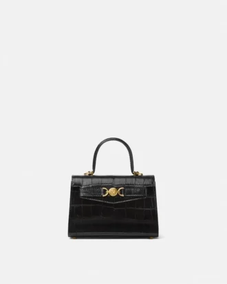 Medusa ’95 Small Croc-Effect Top-Handle