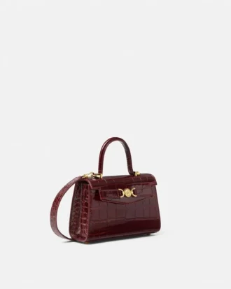 Medusa ’95 Small Croc-Effect Top-Handle