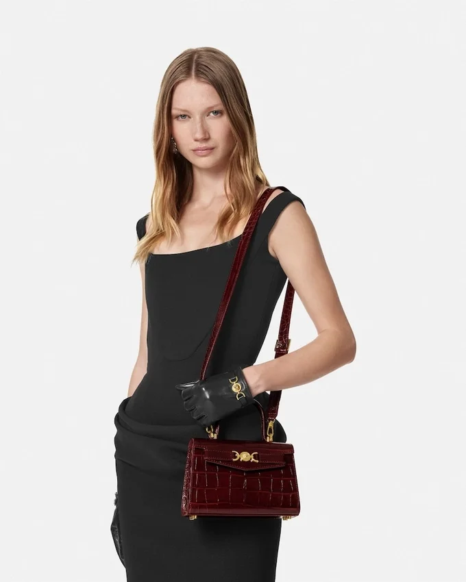 Medusa ’95 Small Croc-Effect Top-Handle Medusa ’95 Small Croc-Effect Top-Handle