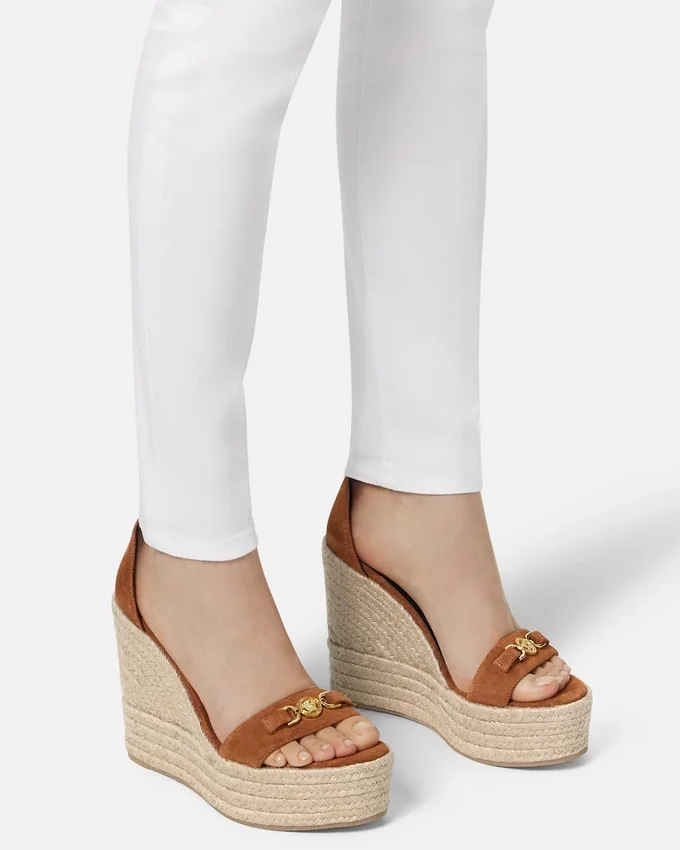 Medusa ’95 Suede Wedge Sandals 120 mm Medusa ’95 Suede Wedge Sandals 120 mm