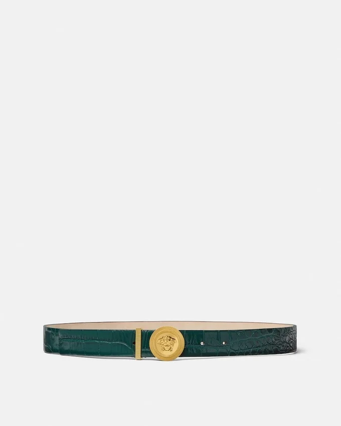 Medusa Biggie Croc-Effect Belt 3 cm Medusa Biggie Croc-Effect Belt 3 cm
