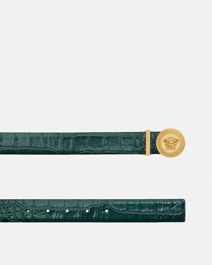 Medusa Biggie Croc-Effect Belt 3 cm Medusa Biggie Croc-Effect Belt 3 cm