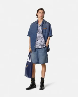 Medusa Biggie Denim Shorts