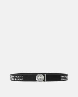 Medusa Biggie Embellished Belt 4 cm