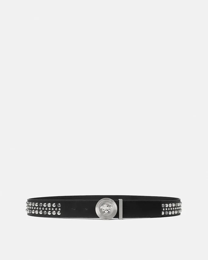 Medusa Biggie Embellished Belt 4 cm Medusa Biggie Embellished Belt 4 cm
