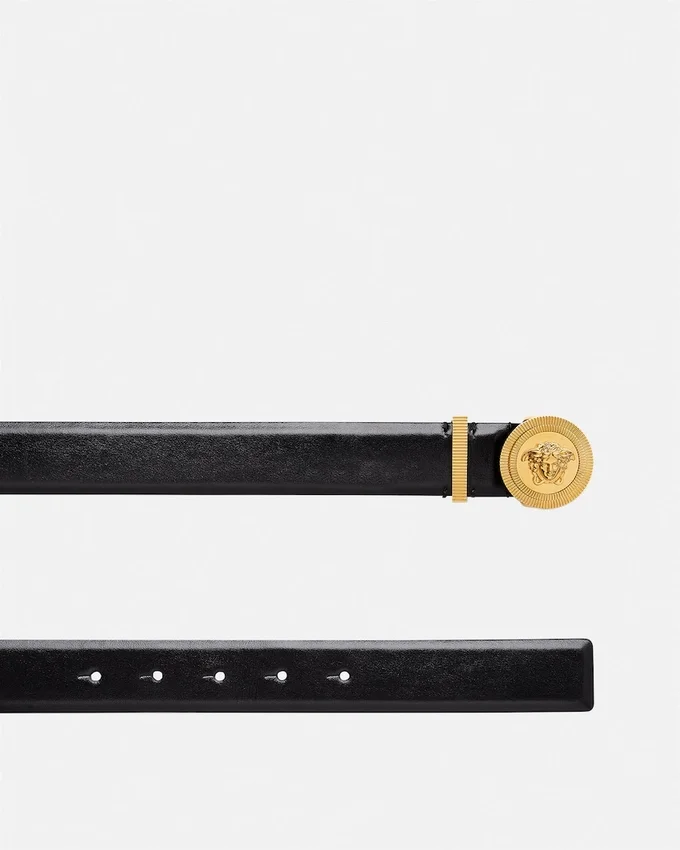 Medusa Biggie Leather Belt 3 cm Medusa Biggie Leather Belt 3 cm