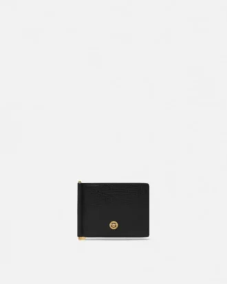 Medusa Biggie Leather Clip Wallet