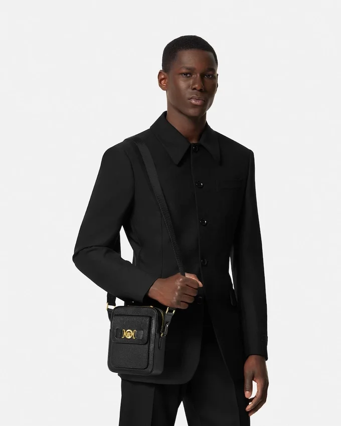 Medusa Biggie Leather Crossbody Bag Medusa Biggie Leather Crossbody Bag