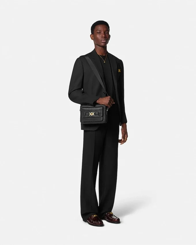 Medusa Biggie Leather Messenger Bag Medusa Biggie Leather Messenger Bag