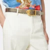 Medusa Biggie Lizard-Effect Belt 3 cm Medusa Biggie Lizard-Effect Belt 3 cm