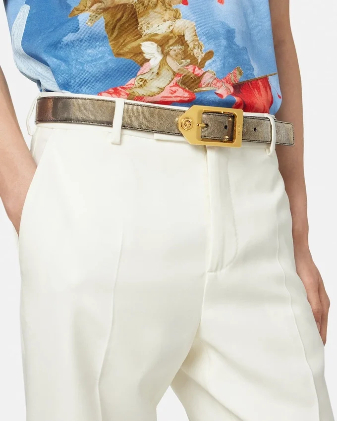 Medusa Biggie Lizard-Effect Belt 3 cm Medusa Biggie Lizard-Effect Belt 3 cm