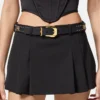 Medusa Heritage Embellished Leather Belt 3 cm Medusa Heritage Embellished Leather Belt 3 cm