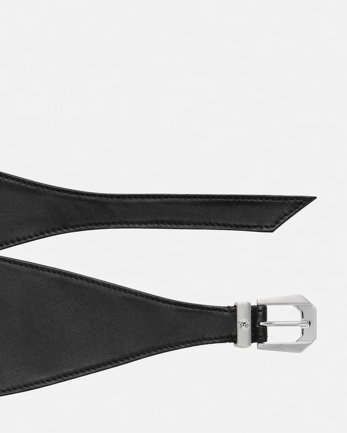 Medusa Heritage Leather Belt 15 cm Medusa Heritage Leather Belt 15 cm