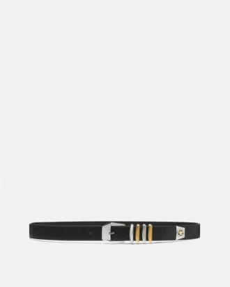 Medusa Heritage Leather Belt 3 cm