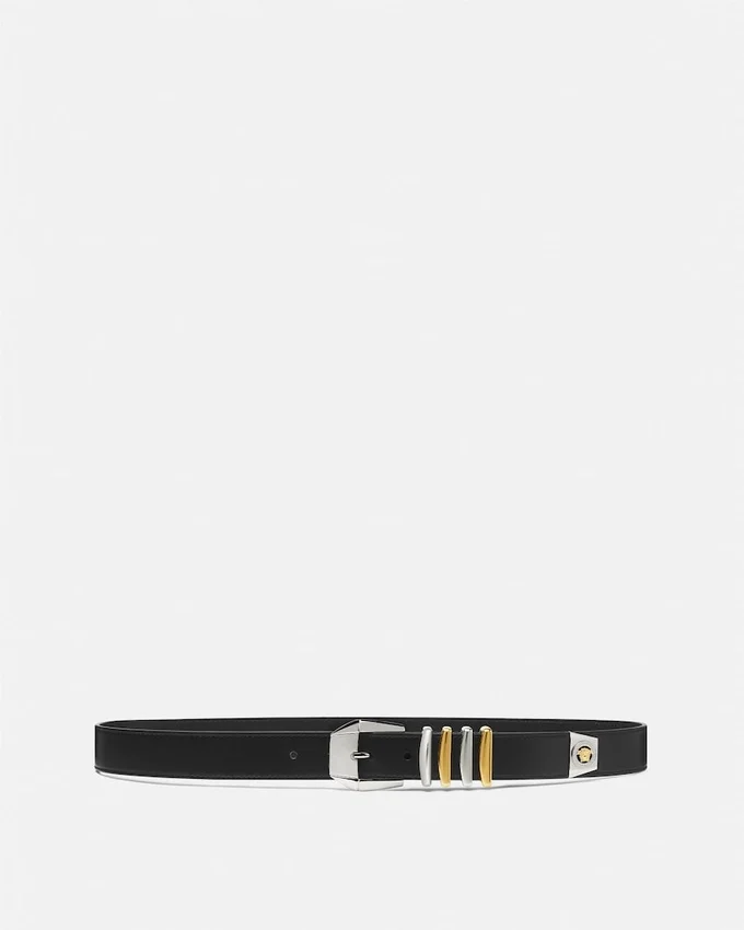 Medusa Heritage Leather Belt 3 cm Medusa Heritage Leather Belt 3 cm