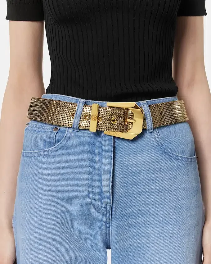 Medusa Heritage Metal Mesh Belt 4 cm Medusa Heritage Metal Mesh Belt 4 cm