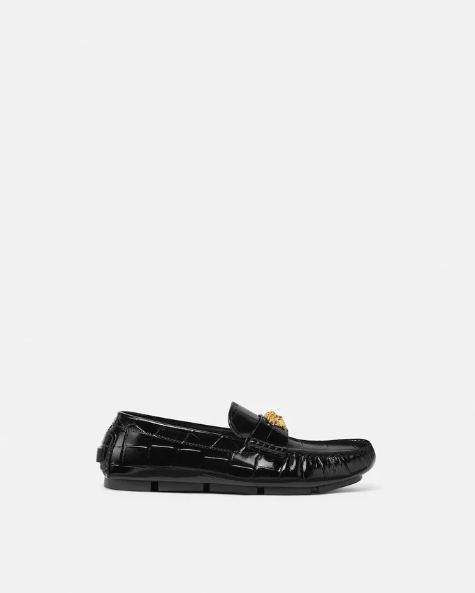 Medusa Leather Driver Shoes Medusa Leather Driver Shoes