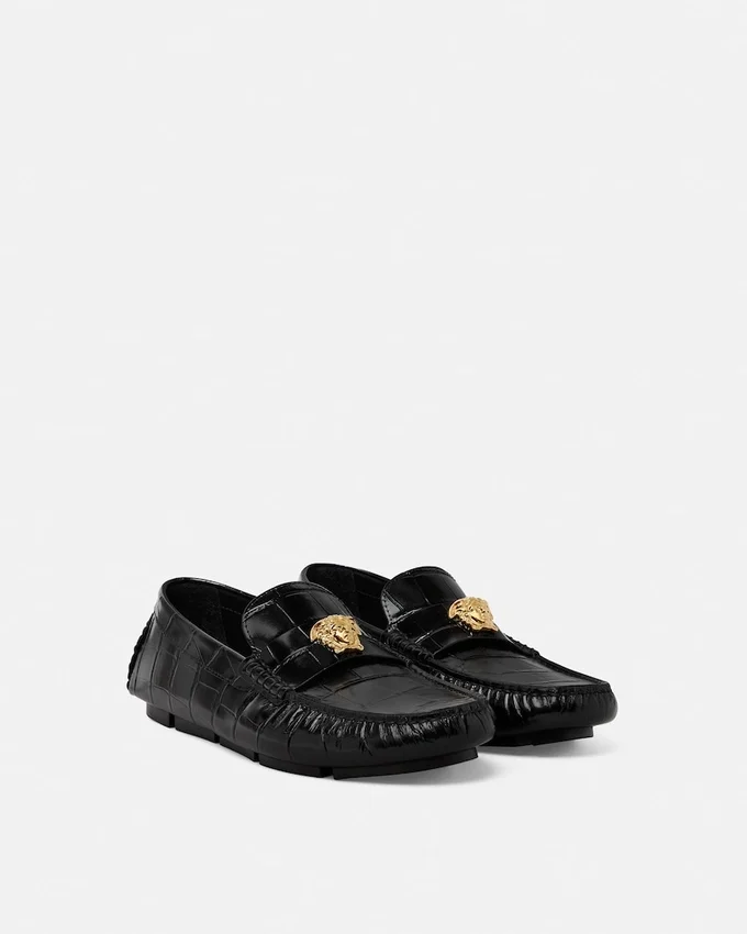 Medusa Leather Driver Shoes Medusa Leather Driver Shoes