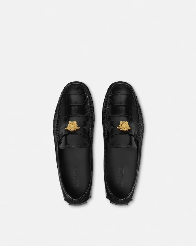 Medusa Leather Driver Shoes Medusa Leather Driver Shoes