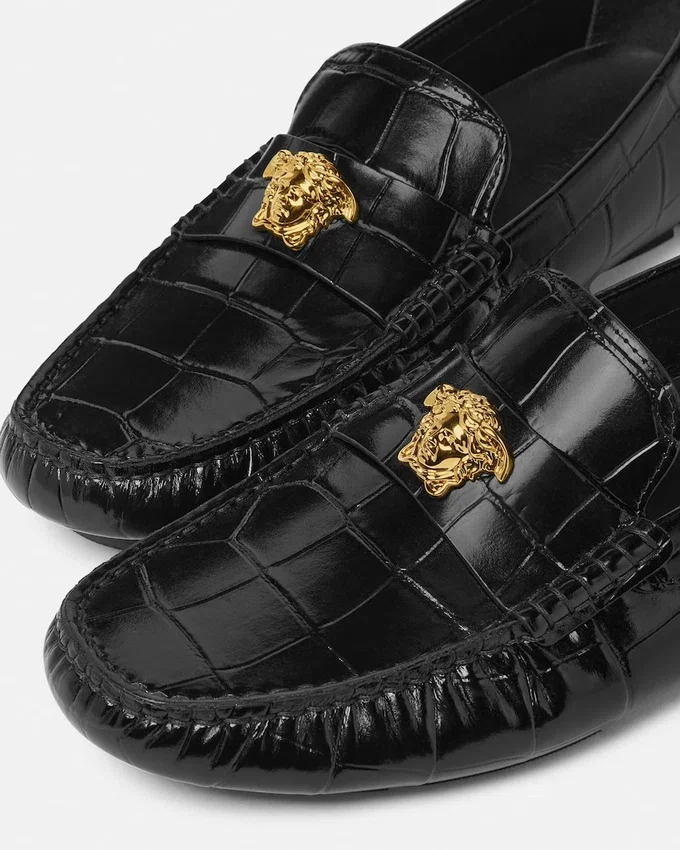 Medusa Leather Driver Shoes Medusa Leather Driver Shoes