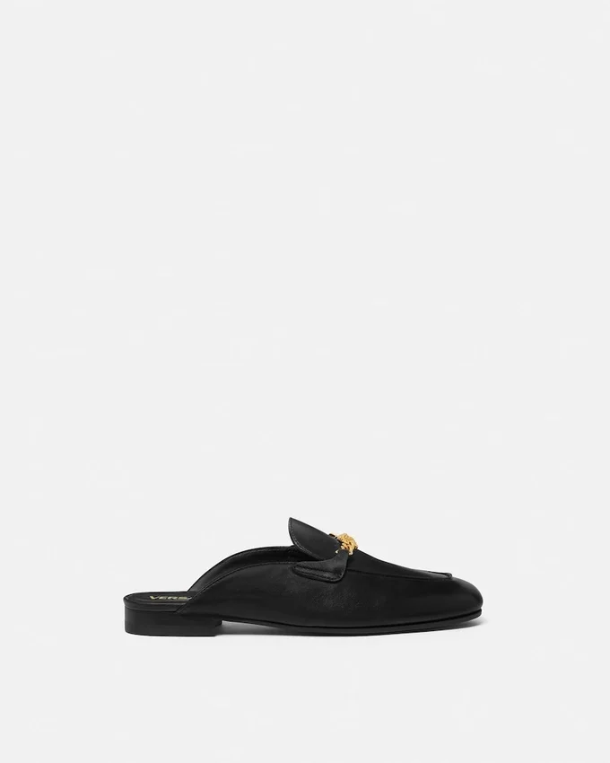 Medusa Leather Slippers Medusa Leather Slippers