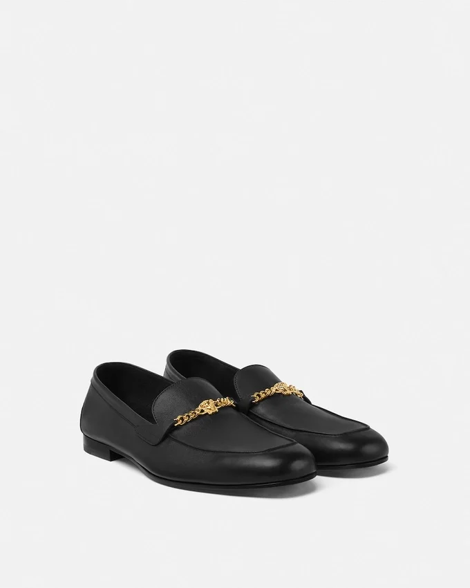Medusa Leather Slippers Medusa Leather Slippers