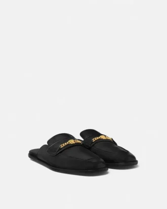 Medusa Leather Slippers