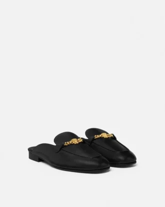 Medusa Leather Slippers