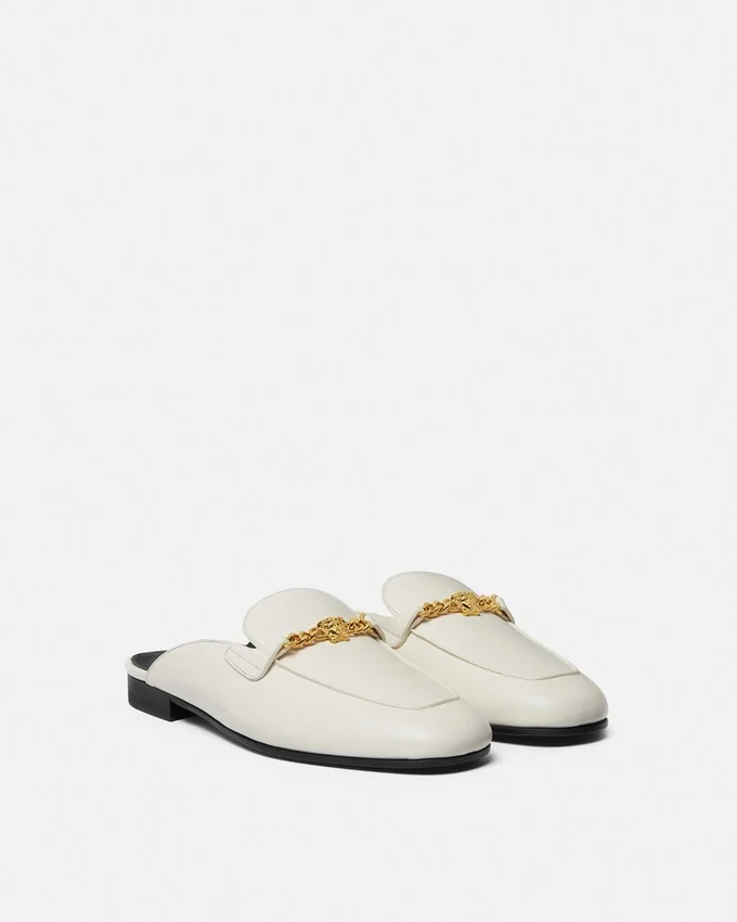 Medusa Leather Slippers Medusa Leather Slippers