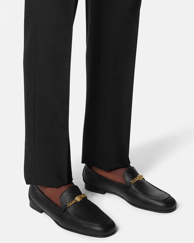 Medusa Leather Slippers Medusa Leather Slippers