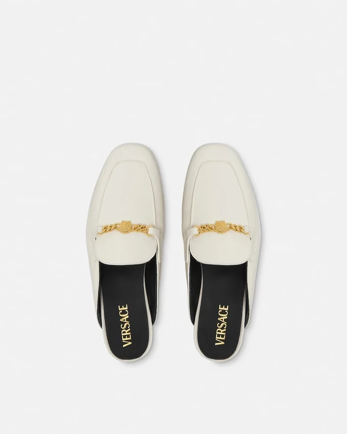 Medusa Leather Slippers Medusa Leather Slippers