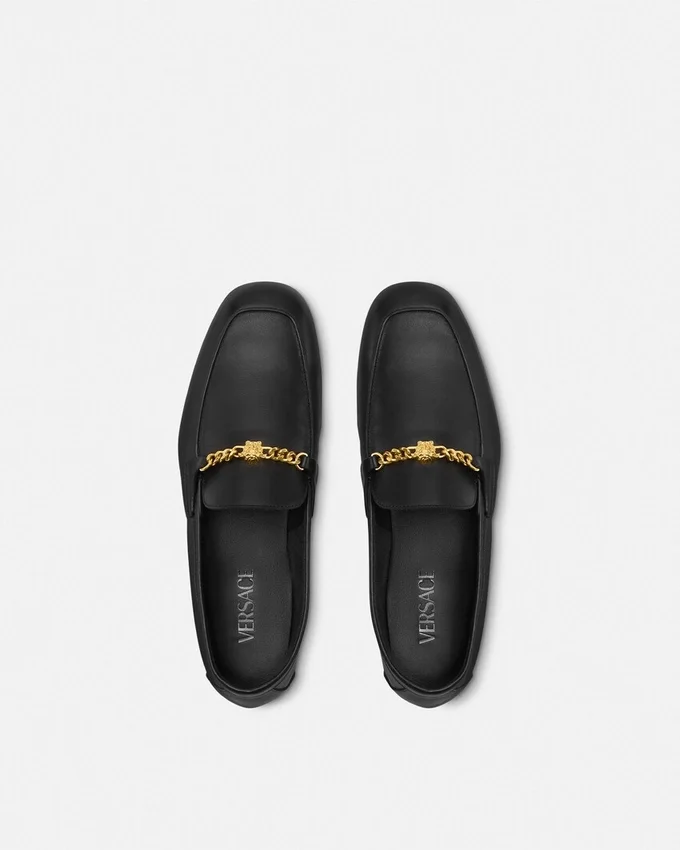 Medusa Leather Slippers Medusa Leather Slippers
