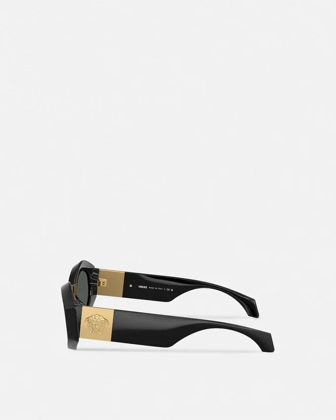 Medusa Plaque Geometric Sunglasses Medusa Plaque Geometric Sunglasses
