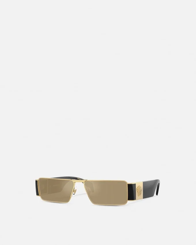 Medusa Plaque Rectangular Sunglasses Medusa Plaque Rectangular Sunglasses