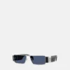 Medusa Plaque Rectangular Sunglasses