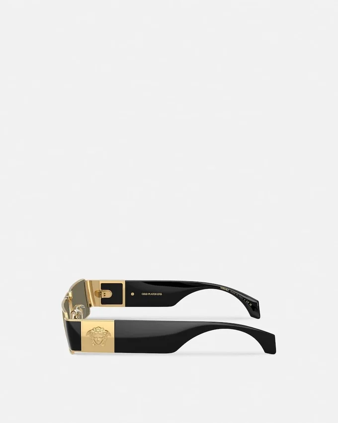 Medusa Plaque Rectangular Sunglasses Medusa Plaque Rectangular Sunglasses