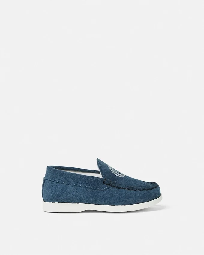Medusa Suede Kids Loafers Medusa Suede Kids Loafers